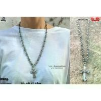 ราคา [COD] [Tiktok]สร้อยคอกางเขนโครมฮาทChrome Heart necklace hiphop สแตนเลสแท้ Stainless แฟชั่นชาย แฟชั่นผู้หญิง 316l allacc (1733233224443791122)