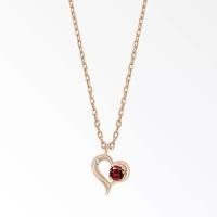 ราคา A.CEMI Garnett- January Birthstone Necklace โกเมน สร้อยคอโกเมน ต่างหูเงินแท้ ชุบทอง 18K โรสโกลว์ (1729619546250119808)