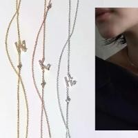 ราคา SWAN - Alphabet Necklace สร้อยคอเงินแท้ พร้อมจี้ตัวอักษรภาษาอังกฤษ A-Z ฝังเพชรคิวบิกเซอร์โคเนีย (1729980523245963804)