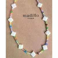 ราคา madillo rainbow necklace สร้อยหินสีสันสดใส รับsummer อะไหล่ ทอง คําแท้ เครื่อง ประดับ ผู้หญิง ต่าง หู ห่วง แฟชั่น คอ พร้อม จี้ เชือกร่ม ตอกหมุด (1733356274225219294)