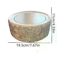 ราคา Elegant Round Trash Can with Artificial Diamond - Press-Type Odorless Plastic Office and Home Desktop Organizer Trash Bin, Mini Desktop Trash Can (1733322031911044814)