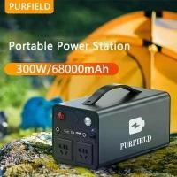 ราคา [COD] PURFIELD Portable Power 68000mAh 300W Station Generator Battery AC DC output Outdoor Charger Emergency Power Supply Power Bank (1733097828946642499)