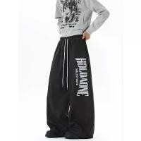 ราคา กางเกงวอร์มกีฬา สไตล์อเมริกัน สายรัดคู่ unisex แบรนด์อินเทรนด์ พิมพ์ลายตัวอักษร กางเกงลำลอง ไฮสตรีท เท่ ขากว้าง กางเกงขายาว general pants กางเกง ผ้ายืด คน อ้วน ไซส์ ใหญ่ 100 โล (1732398460841985224)