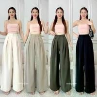 ราคา Wendy pants กางเกงขายาวเกาหลีจีบทวิส ป้าย sistory คําแนะนําผลิตภัณฑ์ใหม่ของเดือนนี้ (1733410232550982823)