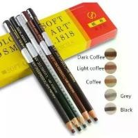 ราคา พร้อมส่ง ดินสอเขียนคิ้วแบบเชือกดึงมี 2 เกรดให้เลือก เกรดธรรมดา และ เกรดดี มีสติ๊กเกอร์ VOID Coloured Soft ''Costful Pen'' NO.1818 [ 1 กล่องมี 12 แท่ง ] (1733264834860647539)