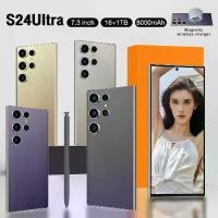 ราคา S24 Ultra 7.3 นิ้ว 16GB RAM 512GB ROM 2ซิม 4G/5G กล้อง72MP แบตเตอรี่8000mAh Android14.0 โทรศัพท์มือถือ AI Phone โทรศัพท์สมา โทรศัพท์ถูกๆ (1733450005689108007)