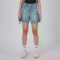 ราคา LEE กางเกงขาสั้นผู้หญิง คอลเลคชั่น Lee Pink เอวกลาง ทรงตรง รุ่น LE S225WSHON14 สียีนส์อ่อน (1732656313100240389)