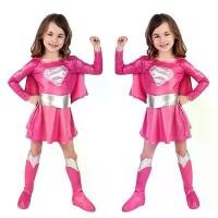 ราคา พร้อมส่ง K161 Pink Super Girl ชุดซุปเปอร์เกิร์ล เด็ก สีชมพู ชุดซุปเปอร์เกิล คําแนะนําการขายที่ร้อนแรงในเดือนนี้ (1732744599848191032)