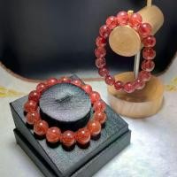 ราคา กำไลข้อมือหิน ไหมนาคแดง หรือ ไหมเศรษฐี "หินแห่งความมั่งคั่งร่ำรวย" Red Rutilated Quartz (1732461036633229198)