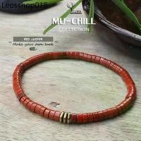 ราคา สร้อยข้อมือหิน " เรดแจสเปอร์ : Red Jasper แท้ 100% กำไลหินนำโชค ขนาด 4mm ทรงลูกปัดโบราณ หินมงคล (1732613085693642430)