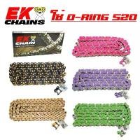 ราคา โซ่ 520-120L O-RING โซ่โอริง EK MADE IN JAPAN สินค้าของแท้ 100% (สีดำ, สีทอง, สีเขียว, สีม่วง, สีชมพู) สินค้าที่ขายดีที่สุดของเดือนนี้ (1733366841335776408)