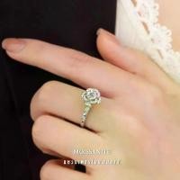 ราคา Vvi Moissanite Ring แหวนเงินแท้ 925 เพชรโมอีส ดอกกุหลาบ สีทองและเงินสองสี เครื่องประดับหญิง vvs/D ใบรับรองGRA 0.3ct (1733309049147524968)