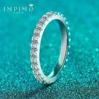 ราคา (All Mos/Total 0.90 CT) แหวนเพชรโมซาไนต์แท้รอบวง Eternity Ring จาก Impimo โดดเด่นด้วยเพชรโมซาไนต์รูปทรง Round Shape น้ำหนักรวม 0.9 กะรัต ชูบนตัวเรือนเงินแท้ 925 ชุบทองคำขาว (1732895103557272672)
