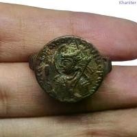 ราคา แหวนแกะสลักโรมัน กรีกโบราณ แหวนโบราณ ขนาด 52 ทรงกลม Rare Roman Greek Bronze Intaglio Engraved Round Ring Size 52 or 6US จัดส่งฟรี กทม (1733303593490483057)