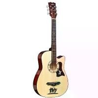 ราคา 2025 Hot Sale 38inch Folk Acoustic Guitar Colorful Electric Box Guitar Pickup Beginner Entry Practice Guitar Acoustic Guitar (1733123259652342919)