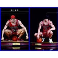 ราคา 2025 Premium Edition Slam Dunk Shohoku High School GK Sakuragi Hanamichi Rukawa Kaede Squatting Model Boxed Figure (1733059437286884827)