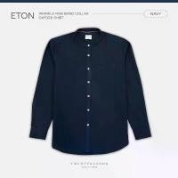 ราคา TWENTYSECOND เสื้อเชิ้ตแขนยาว ปกคอจีน รุ่น Eton Wrinkle Free Band Collar Oxford Shirt - กรม / Navy (1733299483769472897)