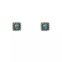 ราคา Vintage Small Square Diamond Earrings, Smurf Style, Vintage Style, Gentle Geometric Earrings (1733094058953836073)