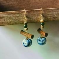 ราคา New Chinese Style Tie-Dye Earrings Handmade Jewelry Earrings Tattered Style Chinese Style Retro Ethnic Style Women's Accessories (1733451238612960500)