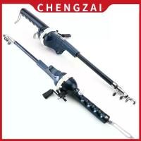 ราคา Fishing rod with 4-section fishing line, easy to carry, small size, suitable for fishing for catfish and snakehead fish. (1733452834770814861)
