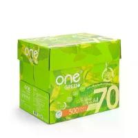 ราคา ONE GREEN กระดาษถ่ายเอกสาร 70 แกรม สีขาว ขนาด A4 (แพ็ค 5 รีม) คําแนะนําผลิตภัณฑ์ใหม่ของเดือนนี้ (1732731833022121514)