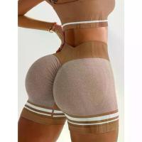 ราคา Seamless High Waist Yoga Shorts for Women - Tummy Control, Peach Butt Lift, High Elastic Fabric Black and white stripes All-season workout shorts for gym, yoga, and casual wear. (1733066902166734461)