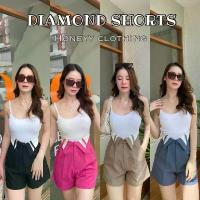 ราคา DIAMOND SHORTS กางเกงขาสั้นเอวสูงตะขอหน้า สินค้าแนะนำ (1732728287356027956)