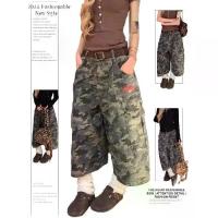 ราคา กางเกงคาร์โก้ขาสั้น สไตล์อเมริกันฤดูร้อน ดีไซน์ลายพรางขากว้าง กระเป๋า unisex เทรนด์ใหม่ ทรงหลวม กางเกงครอปลำลอง กางเกง ซัมเมอร์ ขาสั้น ชาย ทหาร ไอ กัน งาน แท้ ขาสามส่วน ขาย าว ทร (1731264207571158057)