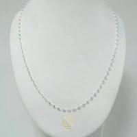 ราคา สร้อยคอ ลายโซ่เลส บิดแบน แพตตินัม Silver 925 (1732851956347929965)