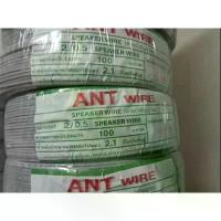 ราคา สายไฟ สายอ่อน สายแบนเทา SPEAKER WIRE (VFF) / VKF 2x0.5 2x1 2x1.5 2x2.5 ANT แอ๊นท์ ทองแดงแท้ ความยาว 100 เมตร (1732947052513953108)