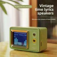 ราคา C10 Retro DIY Custom Smart Screen Desktop Clock BT5.3 Bluetooth Speaker MP3 Player Creative Gift Car Audio Equipment Accessories (1733325842489968348)