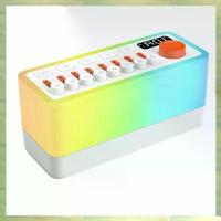 ราคา White Noise Sleep Sound Machine with 8 , Portable Bluetooth Speaker, 12 Colors Night Lights (1733128302795196141)