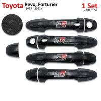 ราคา ♥ครอบมือจับ ครอบมือดึง ครอบมือเปิดประตู โลโก้ GR SPORT สีเครฟล่าดำ สำหรับ Toyota Revo,Fortuner ปี 2015-2021✍ (1733011132048377707)