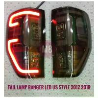 ราคา ♂ไฟท้าย Ranger led 2012 2015 2018 2020 T6 MC ไฟท้ายแต่ง led Ford ranger สีสโมค taillamp Ford ranger LED US style⚘ (1732560777828468025)
