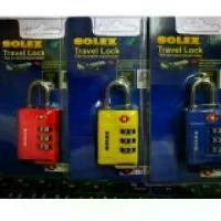 ราคา [พร้อมส่ง] SOLEX Travel Lock กุญแจ รหัส 3 รหัส มาตรฐาน TSA33 ล็อค กระเป๋า กระเป๋าเดินทาง (1733452040888092478)