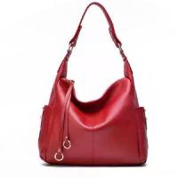 ราคา 2025 Genuine Leather Women's Bag Street Trend Bag Leather Goods Solid Color Tote Bag Genuine Leather Stitched Women's Handbag (1733102403920495656)
