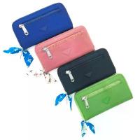 ราคา TREND กระเป๋าสตางค์ผ้าซาติน/กระเป่าสตางค์ใบยาว แบบซิปรอบ+ซิปหน้า รุ่น LANTA (มี 4 สี) | กระเป๋าสตางค์ ผู้หญิง สวัสดิการสด (1733270623167219588)