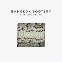 ราคา BANGKOK BOOTERY กระเป๋าสตางค์ รุ่น Wallet with Cardหนังงูเหลือม หนังแท้ 12 cm (1732698192578118798)