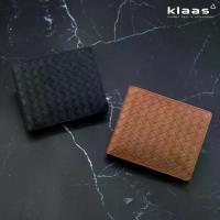 ราคา MAXI wallet intrecciato กระเป๋าสตางค์สานหนังแท้ กระเป๋าตังค์สานหนังแท้ แบรนด์ klaas (1729496475863190245)