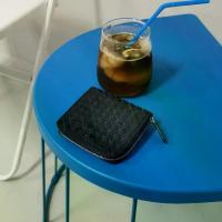 ราคา unisex compact zippy wallet กระเป๋าสตางค์สานหนังแท้ กระเป๋าตังค์สานหนังแท้ แบรนด์ klaas (1729497526579661541)