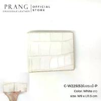 ราคา C-W22S(S)ซับจระเข้-P กระเป๋าสตางค์ สองพับสั้น US หนังจระเข้ทั้งใบ Prang Crocodile Leather Short Bi-fold US Wallet (1732643601118627023)