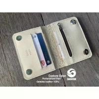 ราคา กระเป๋าสตางค์หนังแท้แฮนด์เมดหลากสี Minimalist Handicraft Colorful Leather Wallet Personalized (1733276724086211924)