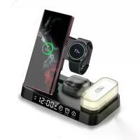 ราคา แท่นชาร์จไร้สายแบบพับได้, 6 in 1, ไฟ LED ถอดได้, สำหรับ Samsung S25, S24, S23, Galaxy Watch 7, 6, 5, 4, Buds Pro 3, การชาร์จอย่างรวดเร็ว (1732602731624236488)