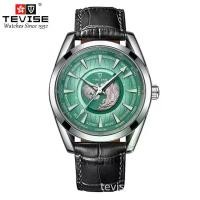 ราคา Swiss 2025TEVISE Watch Men's Automatic Mechanical Watch Steel Band Watch Same Model (1733109964115379305)