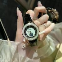 ราคา นาฬิกาข้อมือผู้หญิง นาฬิกา ฟังก์ชั่น พระอาทิตย์ พระจันทร์ หน้าปัด ลายเกล็ดหิมะ ท้องฟ้าจำลอง สายหนัง สีดำ ล้อมเพชร คริสตัล หรูหรา ไฮโซ โรแมนติก สวยๆ น่ารักๆ แฟชั่น เกาหลี ออกงาน ร (1733417772479645030)