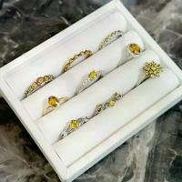 ราคา Yellow Sapphire แหวนพลอยบุษราคัม - ตัวเรือนเงิน ชุบทองคำขาว (1732809642088236534)