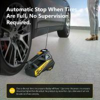 ราคา CaRSun Digital Tire Inflator, Portable Air Compressor Pump with LED Light for Cars, Motorcycles, Bicycles - DC 12V, 150 PSI, Black and Yellow Design, Plug-in Power Supply, No Bat (1733317592404625363)