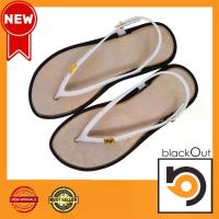 ราคา [COD] BlackOut Flipper Cushion Slingback รองเท้าแตะ แตะรัดส้น พื้นขาว(หูขาว) (1733000311248750140)