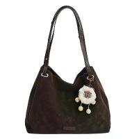 ราคา Large retro fashion bags for women 2025 new multi-purpose single shoulder bag Matte velvet fabric Underarm tote bag (1733130252168693657)