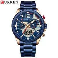ราคา นาฬิกากันน้ำสำหรับผู้ชาย CURREN ดีไซน์ลำลอง มัลติฟังก์ชั่น หน้าปัดใหญ่ 6 หลัก นาฬิกา desel นาฬิกาสปอร์ตผู้หญิงกันน้ํา g shock ga2100 รีแล็ก ทนายฉี นาโช่แท้ peeclock ของขวัญ ไลท์ย (1732917483694032689)